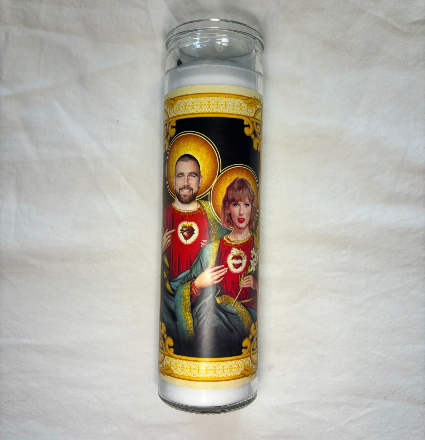 Taylor and Travis in LOVE Prayer candle