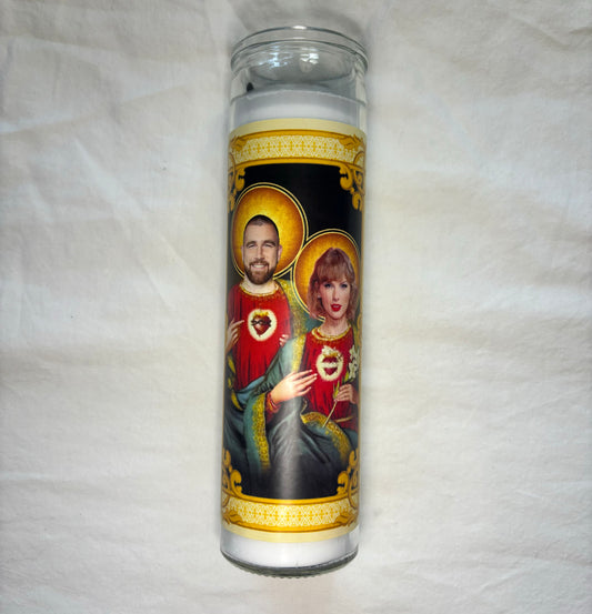 Taylor and Travis in LOVE Prayer candle