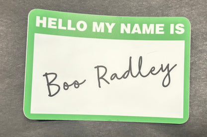 Hello/Yes Name Tag Sticker