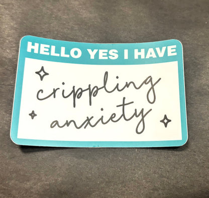 Hello/Yes Name Tag Sticker