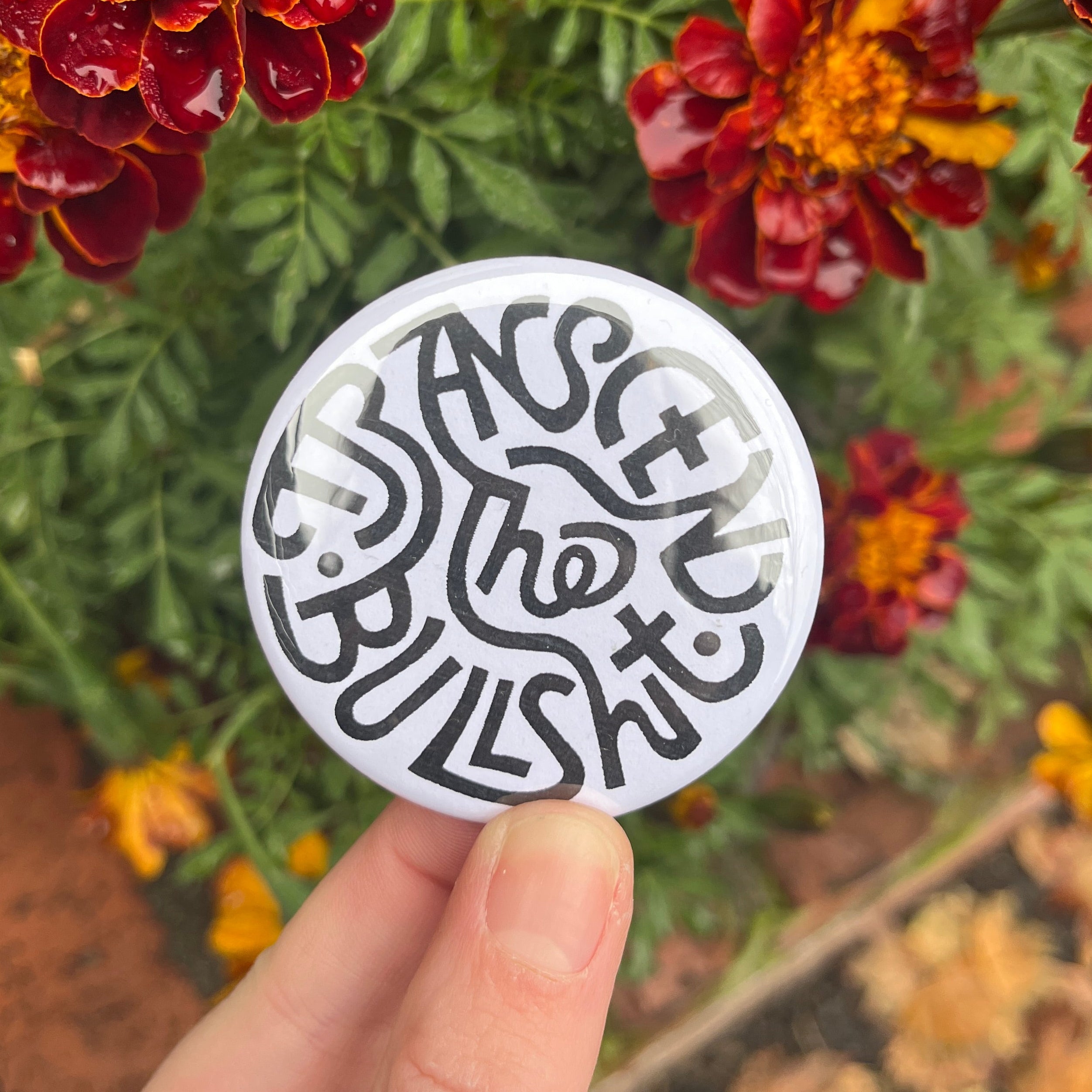 White Transcend the Bullshit Magnet